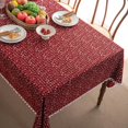 thumbnail image 1 of Christmas Tassels, tablecloths, Coffee tablecloths, Rectangular Cotton Linen, Plaid Fabrics, 1 of 1