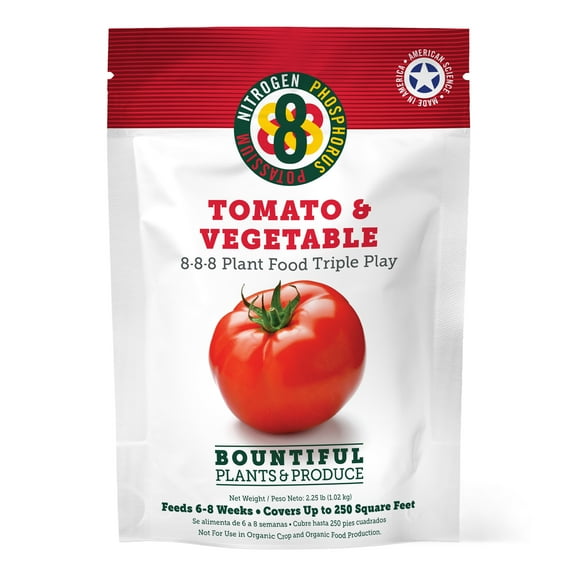 Tomato and Vegetable 8-8-8 Plant Food Triple Play, Granular Fertilizer 2.25 lb