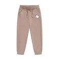 thumbnail image 4 of FAOWME Baseball Printed Girls Outfits Tracksuits Sweatsuit Sweatshirt Tops Hoodie Trousers Pant Sets Child 2PCS Set Kids Solid Color Long Sleeved Hoodie Sweatpants Pants Khaki 12-13 Years, 4 of 8
