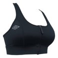 thumbnail image 3 of Top Umbro para Mujer, Deportivo Liso con Tirantes Cruzados Negro Talla 2EG, 3 of 4