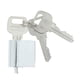 thumbnail image 2 of Cilindro de cerradura de perfil oval para puertas de seguridad contra incendios Sunnimix de aluminio, 2 of 8