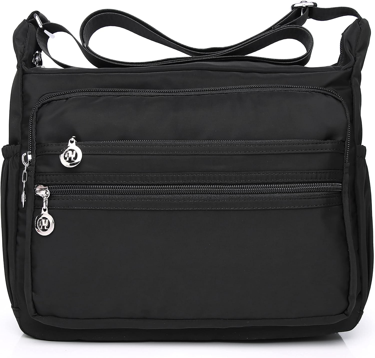 Nylon Purses for Women Purse with Pockets and Compartments Purses with Lots of Pockets Multi Pocket Casual Crossbody Bag