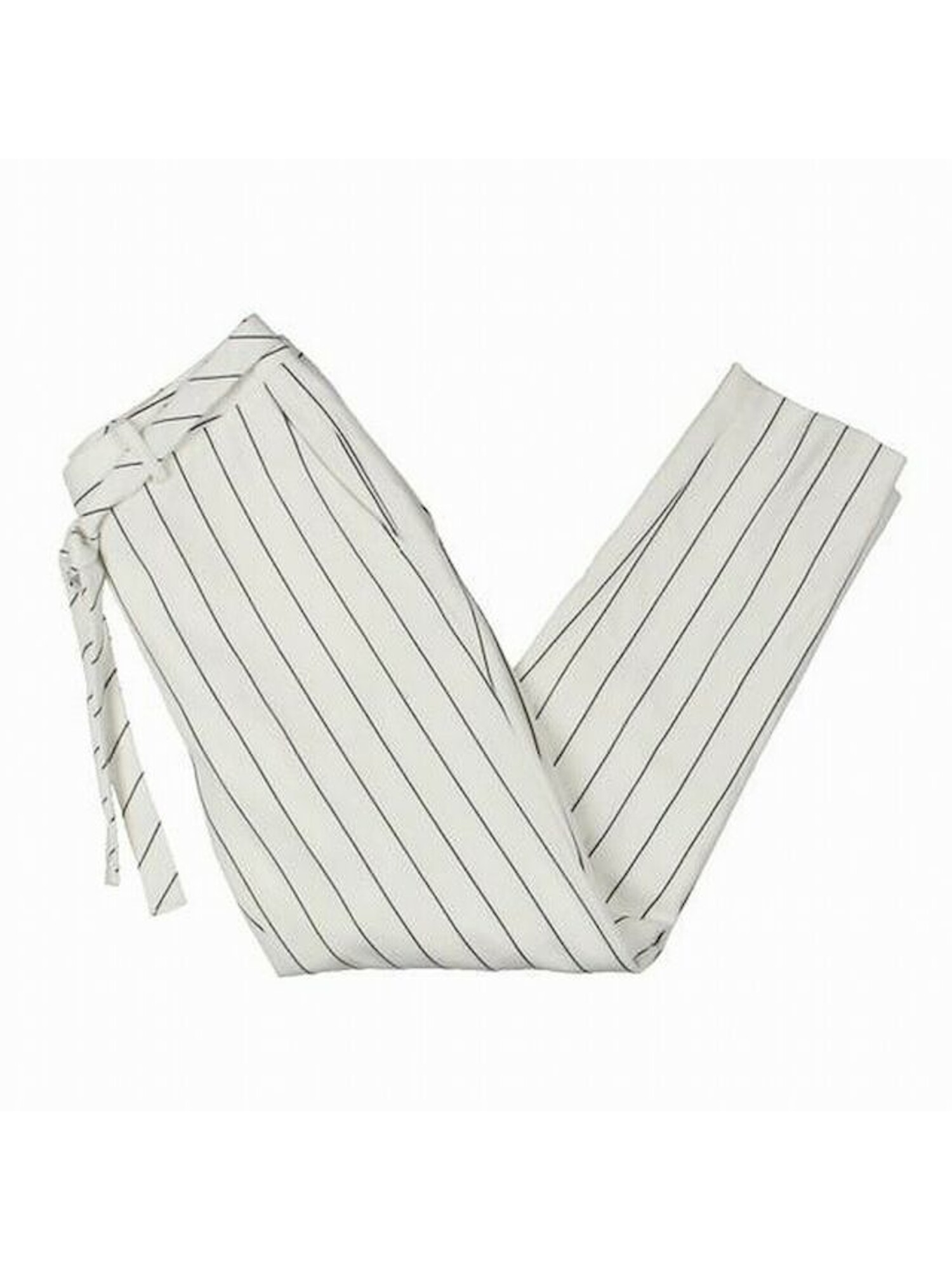 womens black and white pinstripe pants