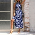 thumbnail image 4 of Qiopertar Robe Décontractée Sans Manches à Bretelles pour Femmes, Col Rond, Imprimée, Mi-Mollet, en Solde, Livraison Gratuite à Moins de 5$, jusqu'à 90 % de Réduction, 4 of 8