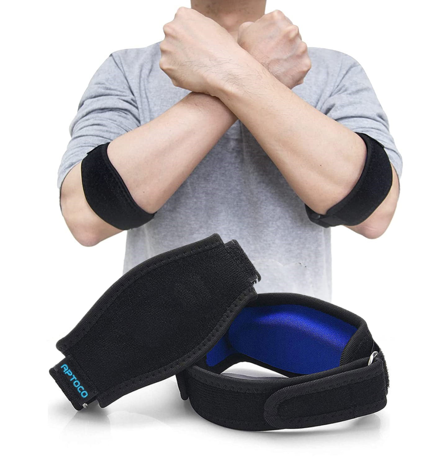 Details about   1pc Elbow Brace Support Arm Pads Wraparound Compression Guard Arthritis Strap 