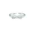 thumbnail image 1 of Sterling Silver CZ Bow Toe Ring, 1 of 1