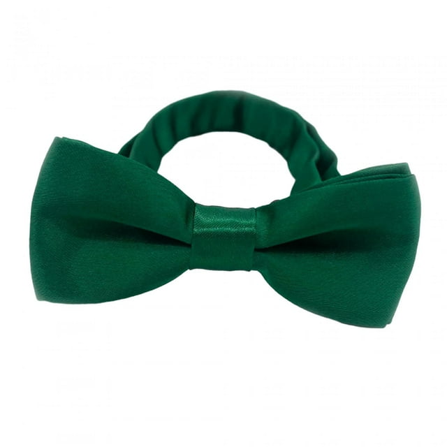 HILABEE Nœuds Papillon de Smoking pour Enfants Nœud Papillon Mode Enfant Pré-Noué Nœud Papillon Réglable Vert Foncé