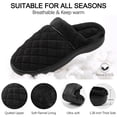 thumbnail image 3 of Ecetana Womens House Slippers Memory Foam Fuzzy Slippers Non-Slip Warm Indoor Bedroom Slippers, 3 of 6