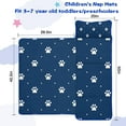 thumbnail image 5 of Paw Print Toddler Nap Mats for Kids Preschool,Sleeping Mat Bag or Kids,Toddler Sleeping Bag,Toddler Nap Mat or Daycare, 5 of 6