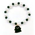 thumbnail image 3 of Negro Pulsera con Perlas de Halloween Decoración de Perlas Hechas a Mano Calabaza Pulsera Naranja de Halloween, 3 of 4