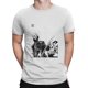 thumbnail image 5 of Camiseta para hombre con diseño de portada de cómic "Namel Ghoul InRed", de algodón vintage en tinta negra, de manga corta, con banda., 5 of 7