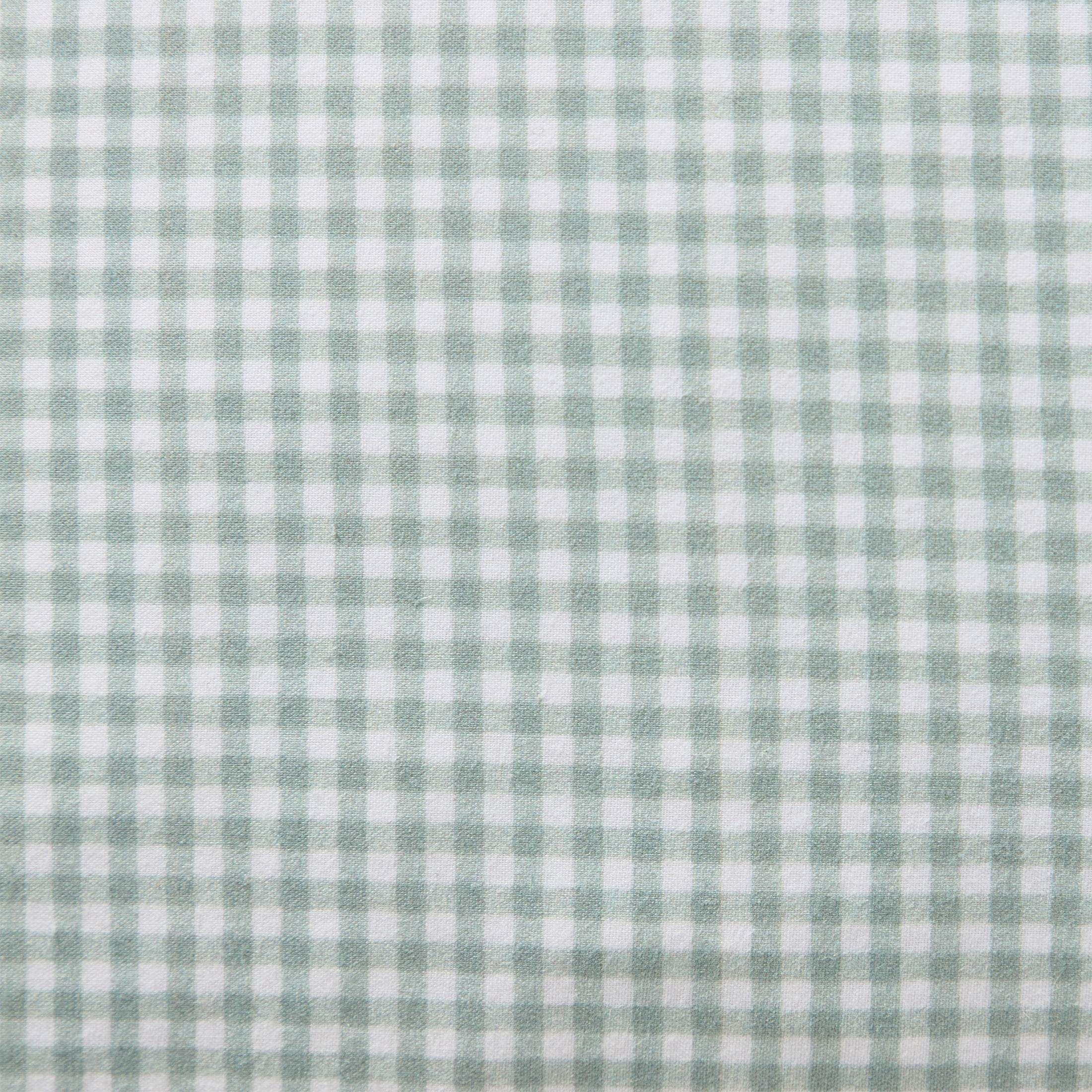 My Texas House 20" x 20" Green Micro Gingham Ruffle Decorative Pillow Cover