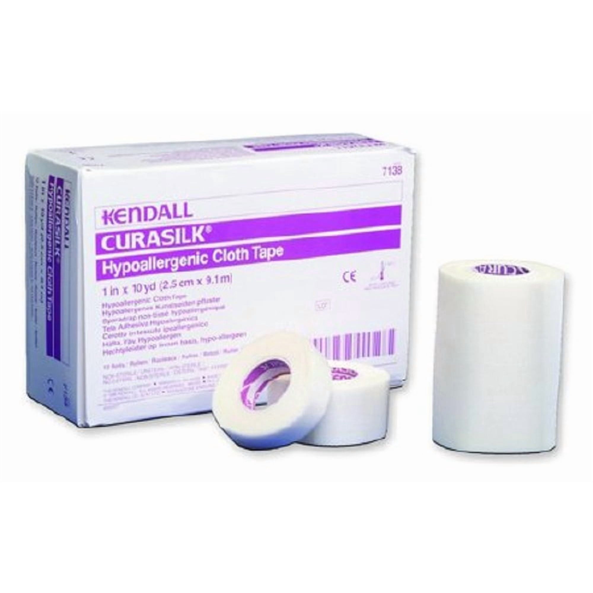 Kendall - Hypoallergenic - Medical Tape Kendall - Hypoallergenic Silk-Like Cloth 1 Inch X 10 Yard NonSterile - 12/Box
