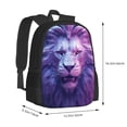 thumbnail image 2 of Daiia Cool Lion Head Backpack for Men and Women -Durable Backpack Large Capacity, Water-Resistant Bag with Adjustable Straps and Laptop Compartment, 2 of 7