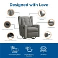 thumbnail image 3 of Baby Relax Mikayla 4-in-1 Nursery Swivel Glider Rocker Recliner, 3 of 7
