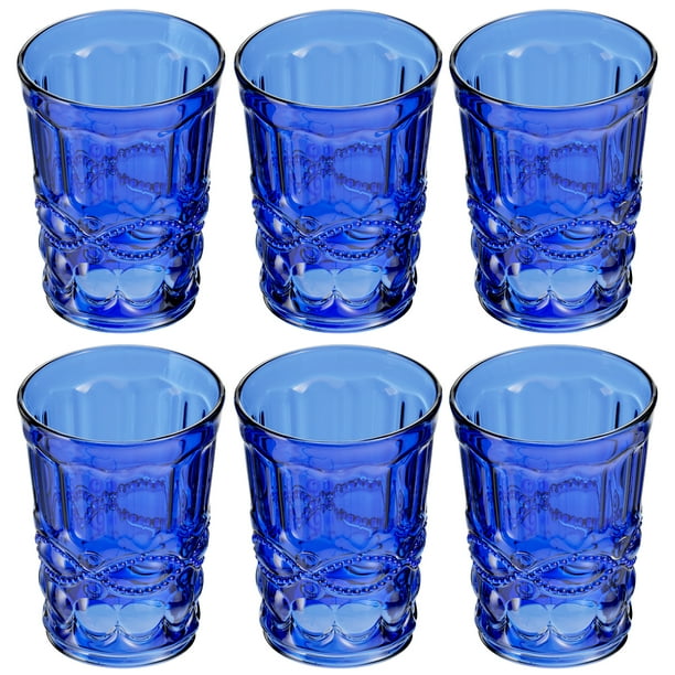 Elle Décor Glass Tumblers Set of 6 Glass Design, 8.5Ounce Water