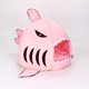 thumbnail image 1 of Cat and Kitten House, Removable and Washable, Ideal for All Seasons, Shark Shaped, Ideal for Pets, Kittens and Dogs, Pink, 1 of 3