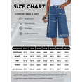 thumbnail image 6 of EMMIOL Women's High Waisted Baggy Denim Bermuda Shorts - Y2K Wide Leg Casual Trendy Streetwear Summer Shorts, 6 of 6