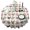 White Boston Terrier, variant on Poodle Dog and Footprint Round Tablecloth 60"x60",Wrinkle Wipeable Table Cloth for Kitchen Dining Room Picnic Patio Party