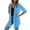 Blue, variant on Women's Swimwear Coverups Open Front Chiffon Cardigan with Bubble Half Sleeves Lightweight Shrugs for Beach Vacation Olive Green L