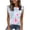 Light Blue, variant on Women's Tropical Graphic Sleeveless Top, Crew Neck Cap Sleeve Casual Summer Blouse Hawaiian Vacation Floral Tank, S-3XL