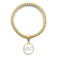 thumbnail image 1 of Pulsera de cadena Unbranded con colgante redondo de oro acero inoxidable, 1 of 3