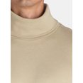 thumbnail image 4 of George Men's and Big Men's Interlock Turtleneck Shirt with Long Sleeves, Sizes S-3XL, 4 of 5