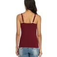 thumbnail image 6 of Sociala Women's Shelf Bra Tank Top Adjustable Wide Strap Cotton Camisole Casual Wear, 6 of 6