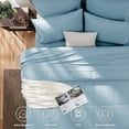 thumbnail image 2 of Juego de edredón CozyLux para cama tamaño queen, 7 piezas, color azul claro, en una bolsa, 2 of 7