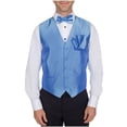 thumbnail image 1 of Men's Solid Dress Vest Bow Tie Baby Blue - Sky for Tuxedo and Suit, 1 of 1