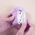 thumbnail image 5 of Furbulous Collection 3-in-1 Thick Silicone Tpu Case With Fur Ball Ornament Key Chain And Strap And For Airpods 3 - Lavender, 5 of 8