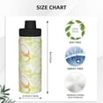 thumbnail image 3 of Balery Lemon Potatoes Pattern 18oz Sports Insulated Kettle Stainless Steel Sports Insulated Kettle Leak-proof Water Bottle For Running Hiking Cycling Climbing Water Bottle, 3 of 7