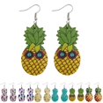 thumbnail image 2 of Boucles d'Oreilles Femme Forme Ananas Créative Mode Boucles d'Oreilles Dangle Boucles d'Oreilles, 2 of 10
