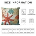 thumbnail image 5 of Nawypu  Throw Pillow Covers Pillow Covers Decorative Pillow Covers Beach Seashell Coral Starfish Ocean Theme Modern Home Decor Square Cushion for Bed Sofa Decorative, 5 of 5