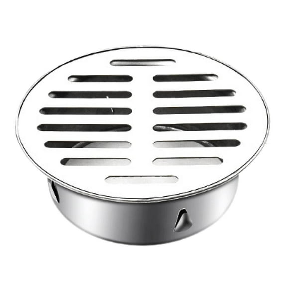 WeiLaiKeQi Round Flat Cover Drain Strainer Washroom Kitchen Floor Drain Cover Floor Drain for Yard Sinks Lawns Shower 11.3x4.4cm
