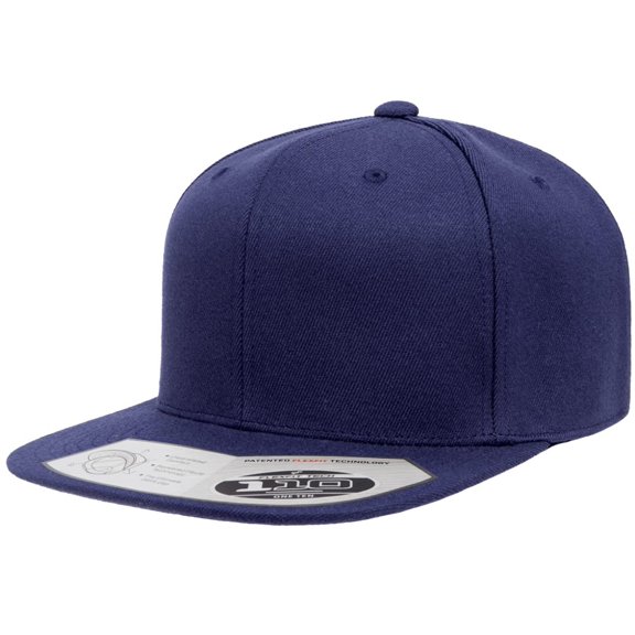 Flexfit Mens 110 Classic Snapback Baseball Cap, Navy