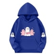 thumbnail image 3 of Makaor Cute Hoodie for Kids Girls Boys Halloween Pullover Sweatshirts Ghost Long Sleeve Coats Fleece Clothes Pockets, 3 of 4
