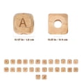thumbnail image 2 of HONMEET 260-Piece Beige Wooden Alphabet Beads Set for Kids Crafting, Jewelry Making, Learning, Educational & Skill Building Activities, 2 of 7