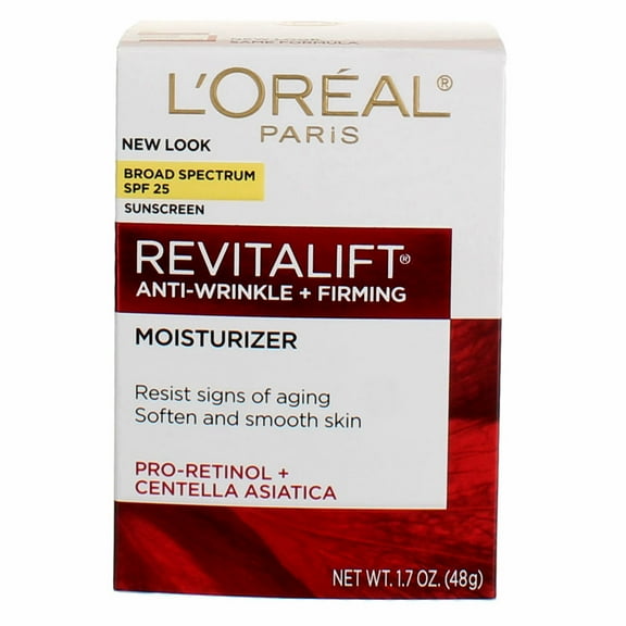 L'Oreal Paris Revitalift Anti-Wrinkle   Firming Day Cream SPF 25, 1.7 oz (Pack of 2)