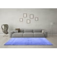 thumbnail image 3 of Ahgly Company Machine Washable Indoor Rectangle Abstract Blue Contemporary Area Rugs, 7' x 10', 3 of 4