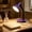 Purple, variant on Japceit Led Desk Lamp With Replaceable Bulb, 3 Color Eye Care Light, Plug-In Student Table Lamp, Adjustable Gooseneck For Dormitory Office Reading Study