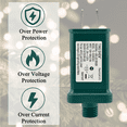thumbnail image 4 of 29V 0.207A Power Supply Class 2 LED Transformer LED Raintight IP44 US Plug Adapter, Seasonal-Use LED Driver for LED String Light, Holiday Lighting, Christmas X-Mas Tree  TS-60W290V - Right Positive, 4 of 5