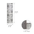 thumbnail image 2 of 594564 Zielle Soft Shag Painterly Modern Rug Gray Area Rug Runner 2'2" x 7'7", 2 of 9
