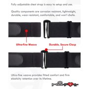 Mo-Fit Trio Heart Rate Monitor Chest Strap / HRM for Apple, Android, Peloton, Garmin, Strava, Zwift, ANT+, 5.3 kHz Gym Equipment, and Bluetooth 4.0