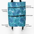 thumbnail image 5 of Foldable Shopping Trolley Bag | Soft Fabric Reusable Cart with Zipper Expandable Design | Folding Wheels for Easy Travel & Grocery Shopping, 5 of 7