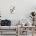 thumbnail image 2 of Stupell Industries Modern Black & Beige Wave Abstract Painting Black Framed Art Print Wall Art, 11 x 14, 2 of 8