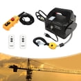 thumbnail image 2 of Complete Hoist Kit - 7.6m Steel Wire Rope, 8m Lifting Strap, 2 Remote Controls+1 Wired Remote - Includes Gloves/Carbon Brushes/Batteries & English Manual, 2 of 11