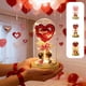 thumbnail image 1 of Luz nocturna decorativa en forma de corazón de San Valentín | Lámpara de mesa multicolor | 8,66x4,33 in | Acento ambiental LED para dormitorio de restaurante, bar, cafetería | Regalo del Festival, 1 of 6