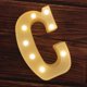 thumbnail image 1 of Luces LED de marquesina con letras, 26 letras del alfabeto iluminadas, letrero con números y letras para bodas, fiestas de cumpleaños, lámpara navideña a pilas, luz nocturna, decoración para el hogar, 1 of 5