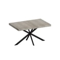 thumbnail image 5 of Miniyam 55"–70.8" Extendable Dining Table for 4–8, Durable MDF Tabletop with Rounded Corners and Heavy-Duty Metal Base, Gray, 5 of 7